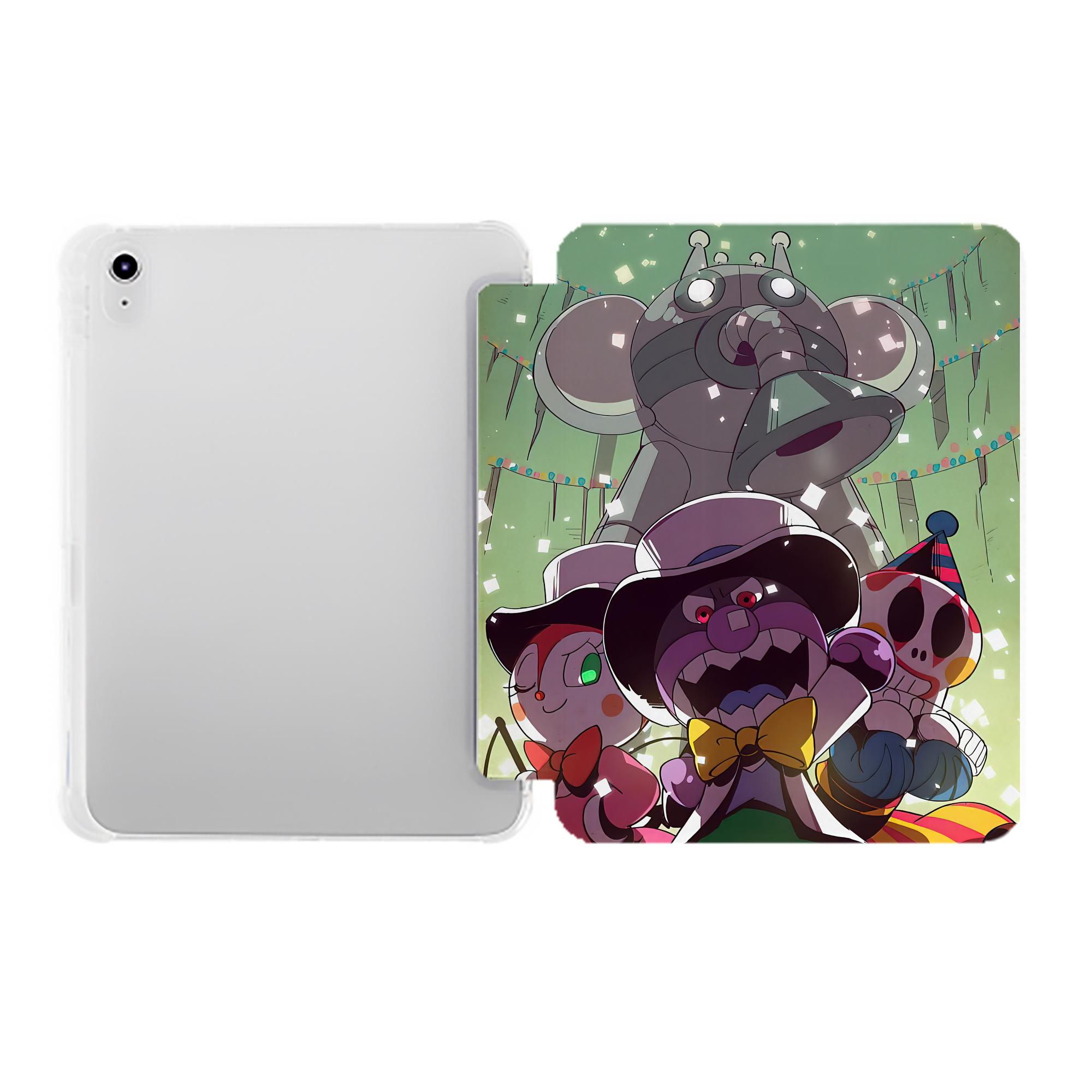 （画像用） アンパンマン Anpanman IPad ケース ペン収納付き 三つ折りスタンド PUレザー×シリコン 対応機種9.5/10.5/10.9インチ